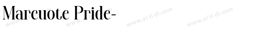 Marcuote Pride字体转换
